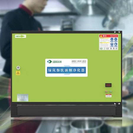 綠嵐12000風量低空直排靜電式餐飲廚房油煙凈化器設備98%凈化效率